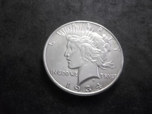 lot 59 image: 1934 D Peace Silver Dollar Double Die