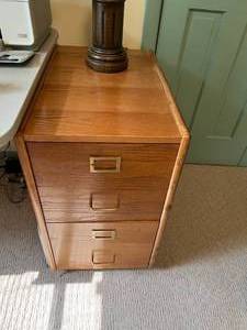 lot 51 image: Wood File Cabinet