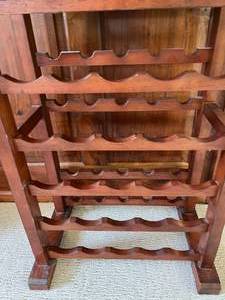 lot 11 image: Wood Wine Rack