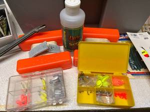 lot 114 image: Fishing Lures, Bobbers, Weights, Line & More