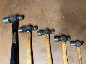 lot 143 image: Lot of 5 Ball Pean Hammers