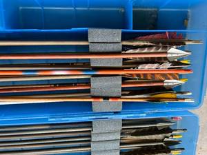 lot 159 image: Lot of Arrows in Case