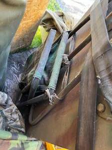 lot 213 image: Camouflage Items Screening, Duffle Bag, Table & more