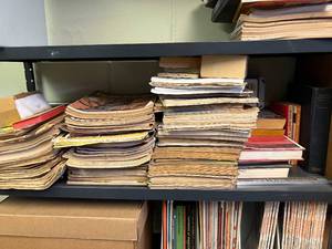 lot 249 image: Shelf and Large Lot of Magazines and Books