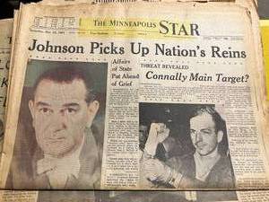 lot 251 image: Vintage Newspapers - Kennedy & More