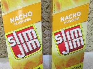 (B-1) 2 Boxes Slim Jim Nacho Flavor...