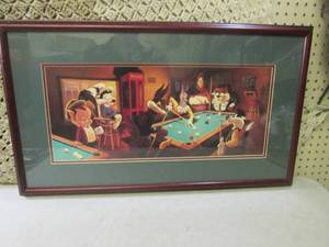 (D-1) Framed Warner Brothers Pool H...