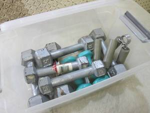 (F-1) Assorted Hand Weights in Cont...
