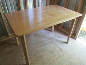 (SHED) Wood Table 48 L x 30 W x 2...