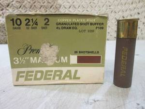 (BSB) 25 Rounds 10 GA Federal Magnu...