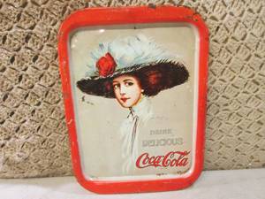 (C-3) Vintage Coca-Cola Metal Tray ...