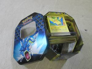 (BSB) Pokemon Cards Tin Container F...