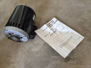 lot 113 image: Emerson 1HP motor...