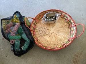 lot 115 image: contents of 2 shelves, includes tow...