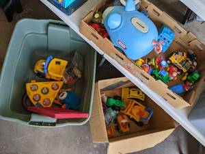 lot 135 image: Lot of kids toys, some fisher price...