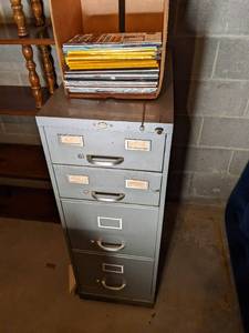 lot 41 image: 152843 vintage file cabinet ...
