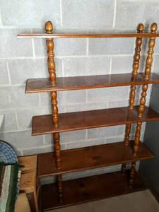 lot 42 image: 5 tier wooden shelf 421161.5...
