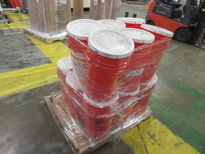 PALLET OF 6 GALLON BUCKETS WITH LIDS