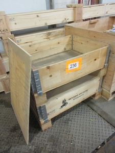 CUSTOM WOODEN CRATES WITH INTERNATIONAL SHIPPING STAMP