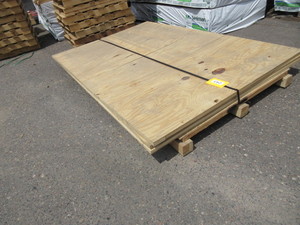 WOODEN SHIPPING CRATE - KNOCKED DOWN AND STAMPED FOR INTERNATIONAL SHIPPING