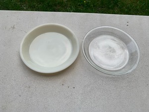 2 Fire King Pie Plates