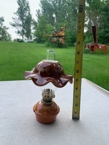 Tan Mini Oil Lamp