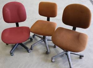 (3) Rolling Desk Chairs