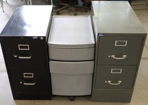 (3) Short File Cabinets