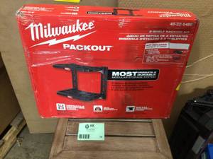 Milwaukee PACKOUT 22.3 in. Black Resin Racking Kit with Metal Reinforced Frame and Integrated Handle