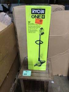 RYOBI ONE 18V 13 in. Cordless Battery String TrimmerEdger with  Battery and Charger