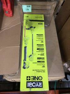 RYOBI ONE 18V Cordless Battery String TrimmerEdger, Hedge Trimmer, Blower (3-Tool) w (2) 2.0 Ah Batteries and Charger