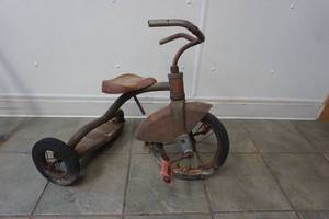 antique childs trikegarden decoration