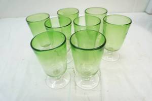 hand blown Mexican glass tumblers