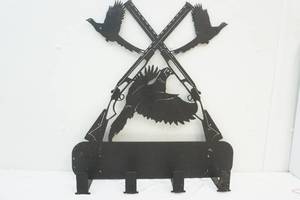 Metal art coat rack