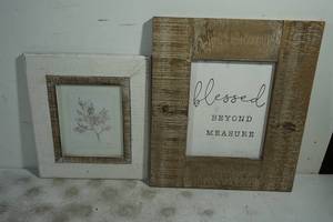 lot 149 image: Framed Wall Dcor - Blessed Beyond Measure