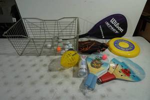 lot 153 image: Sporting Goods - Paddle Games, Frisbee, DeMarini Glove