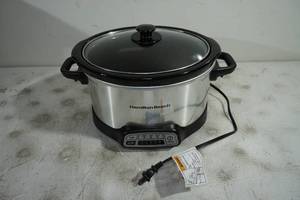 lot 194 image: Hamilton Beach Programmable 4 Quart Slow Cooker