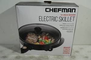 lot 195 image: Chefman 12 Round Electric Skillet