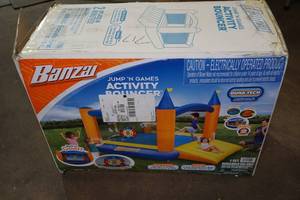 lot 20 image: NEW Banzai Jump N Games Activity Bouncer