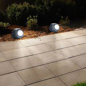 lot 115 image: LED Solar Rock Landscaping Lights