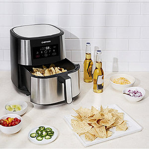 lot 196 image: Chefman 8 Liter Digital Stainless TurboFry Touch Air Fryer