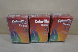 lot 196 image: 3 Packs of ColorGlo Flames