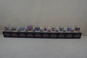 lot 216 image: 10 Novelty Whiskey Glasses
