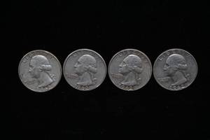 lot 228 image: 1962-D Washington Silver Quarter Coins