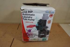 lot 23 image: BurCam 13 HP Automatic Laundry Tub Pump