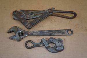 lot 80 image: Vintage Klein Tools - Adjustable Wrench, Wire Pullers