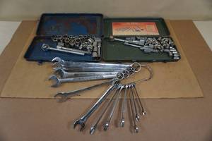 lot 102 image: Assorted Wrenches and Sockets