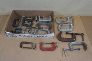 lot 100 image: Assorted C Clamps