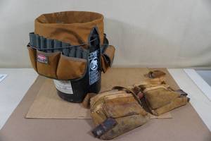 lot 111 image: Bucket Boss Tool Pouches with Bucket