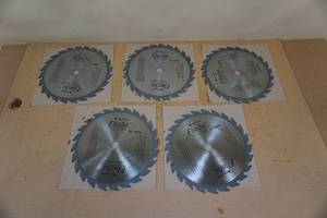 lot 124 image: NEW 7-14 24 Tooth Circular Saw Blades - Tungsten Carbide